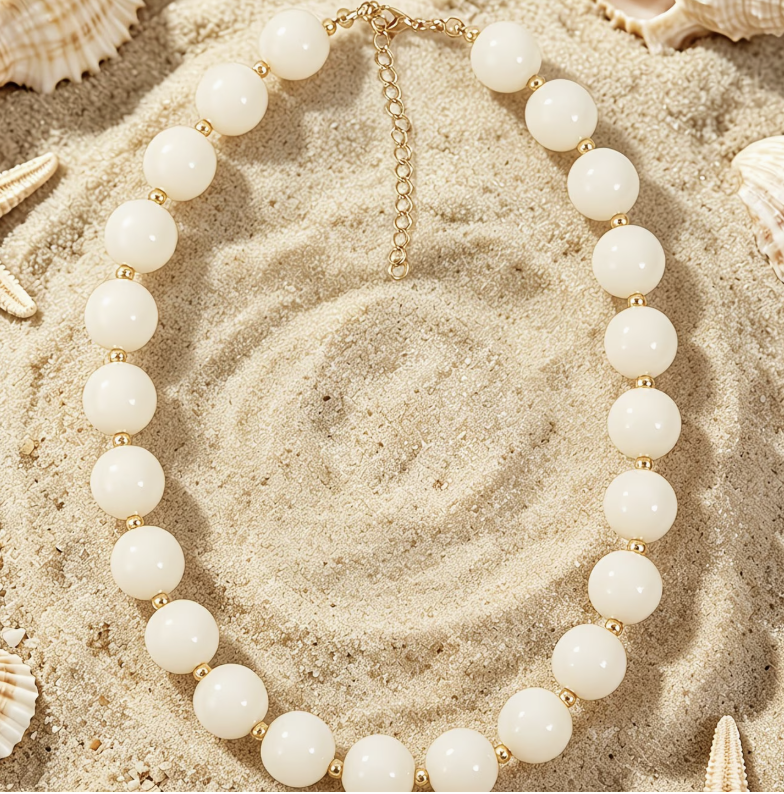 Collar off white - bubbles