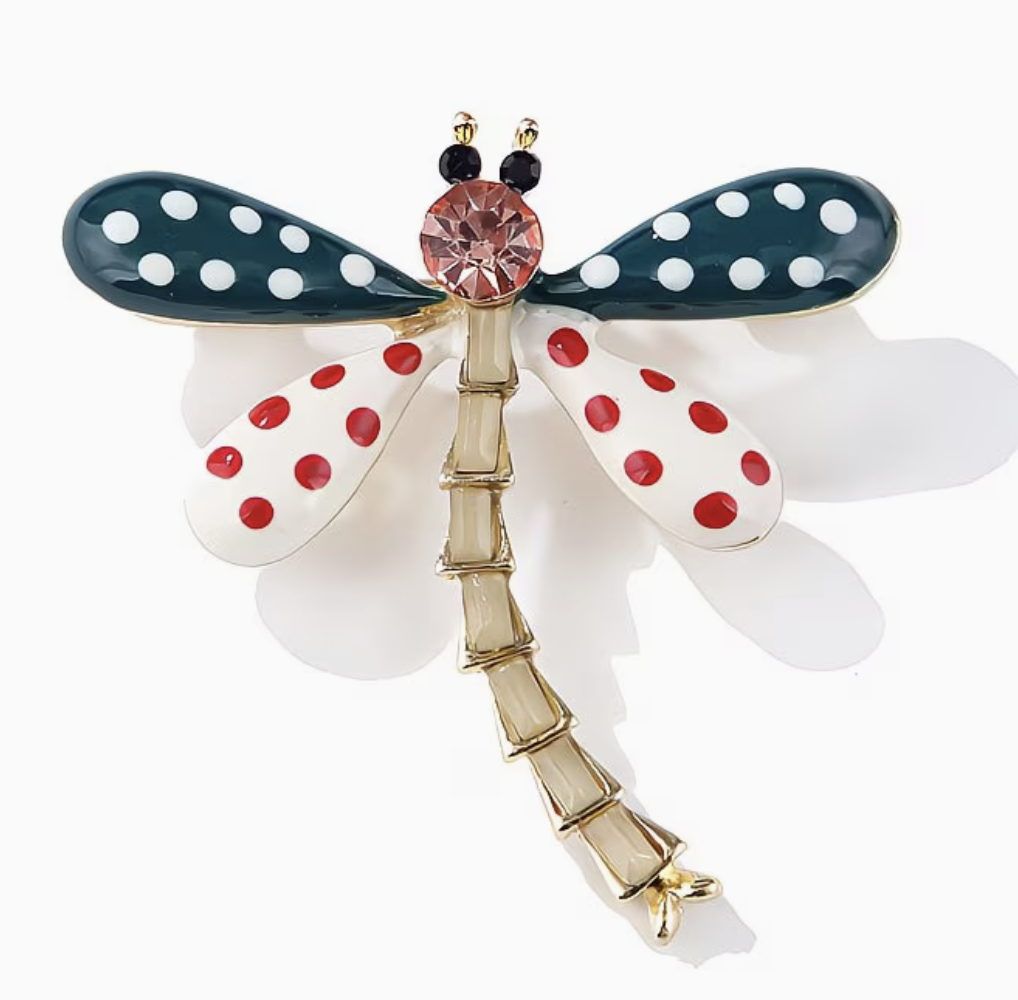 Broche Libélula Mini (Verde)