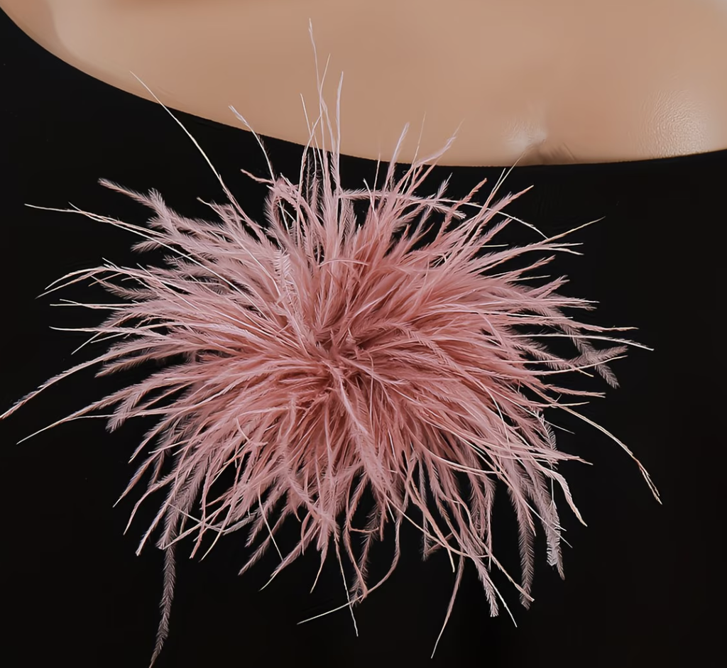 Broche de Plumas (Negro)