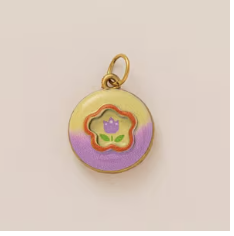[MAM-CHA-003-PI1] Charm Flores Amarillo-Púrpura