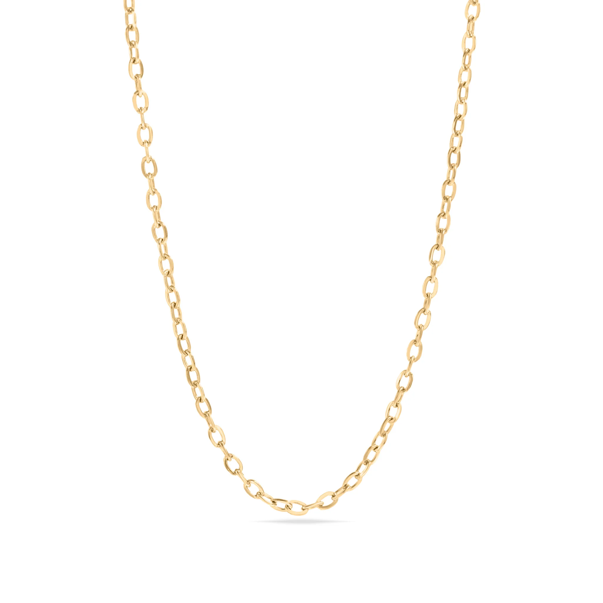 Stainless Steel Loop/Cable Chain Necklace
