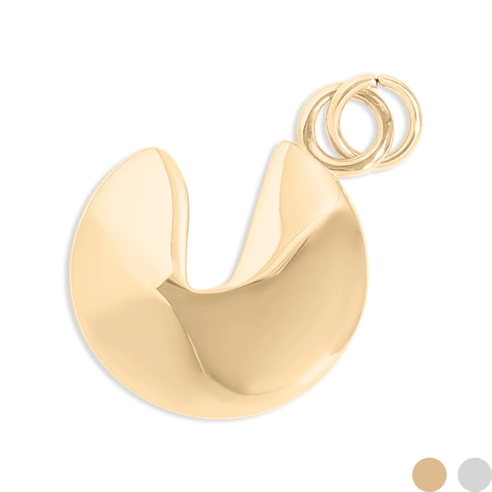 Fortune Cookie Charm (gold)