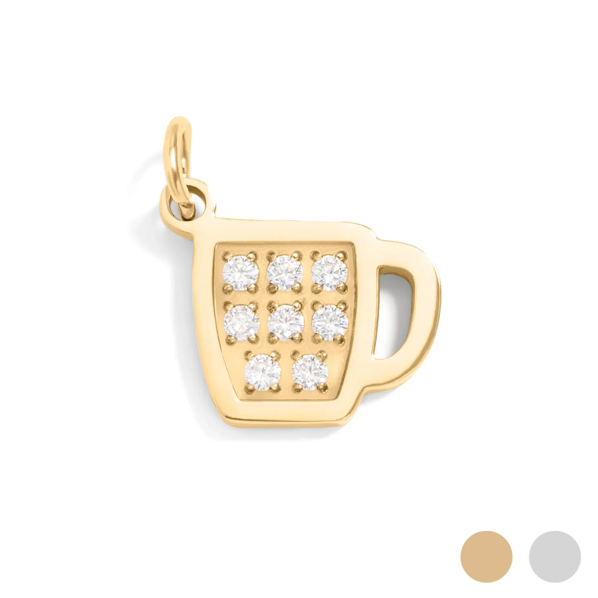 Coffee Lady Charm (gold)