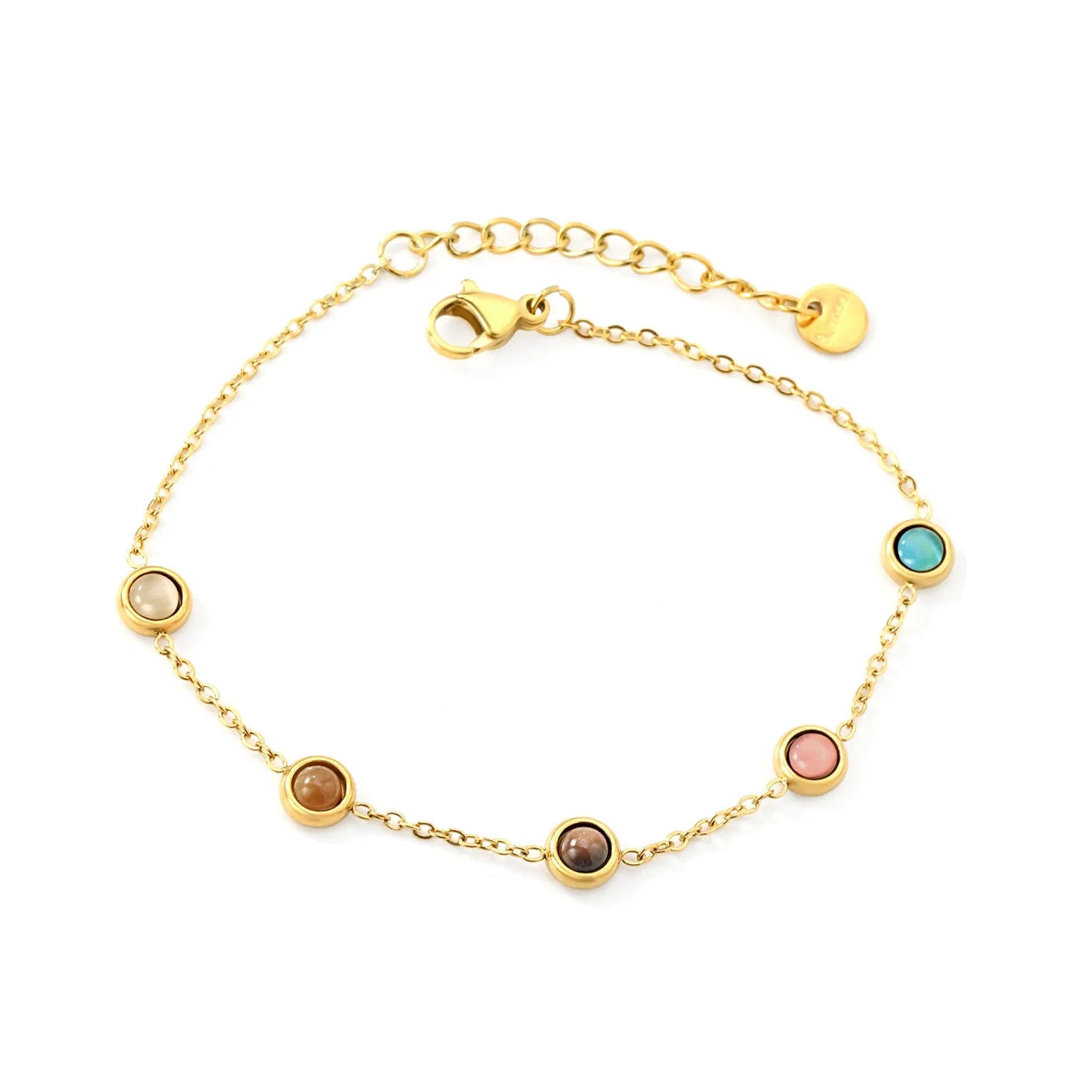 [JW-010] Pulsera Five Discs, 18cm