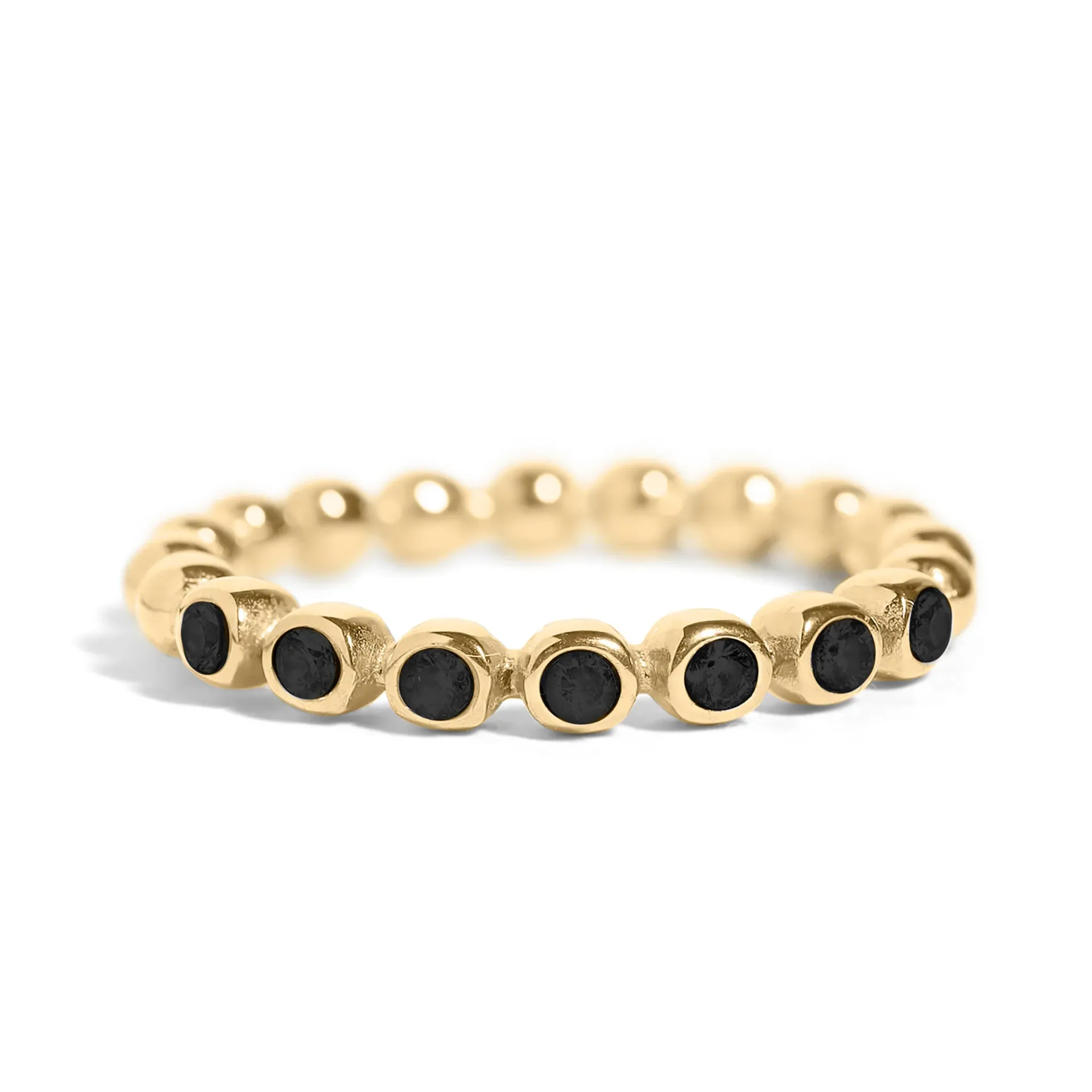 Round Stackable Ring (5, Black)