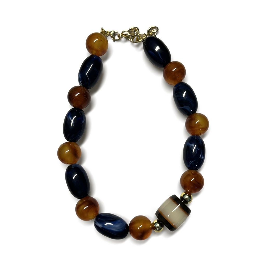 [MAM-NM-09] Collar Medianoche Dorada