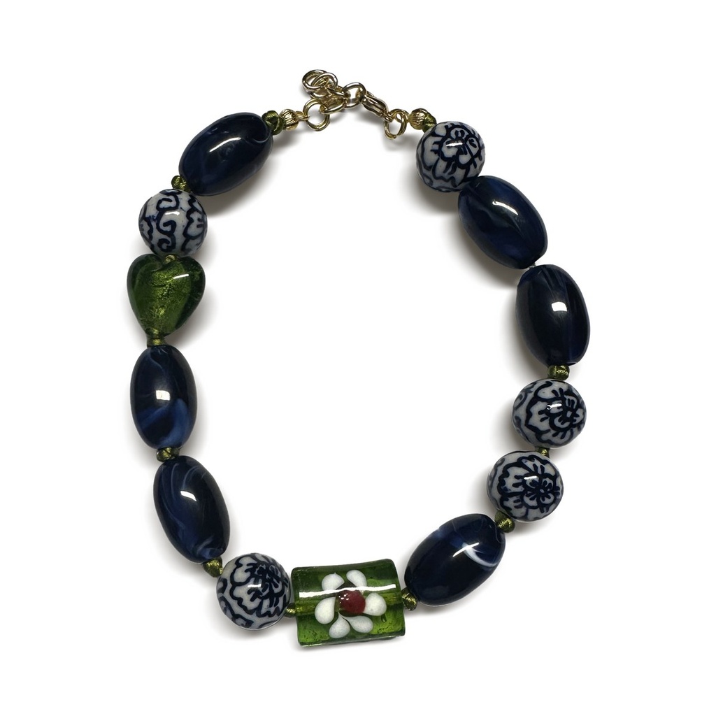 [MAM-NM-10] Collar Azul Porcelana