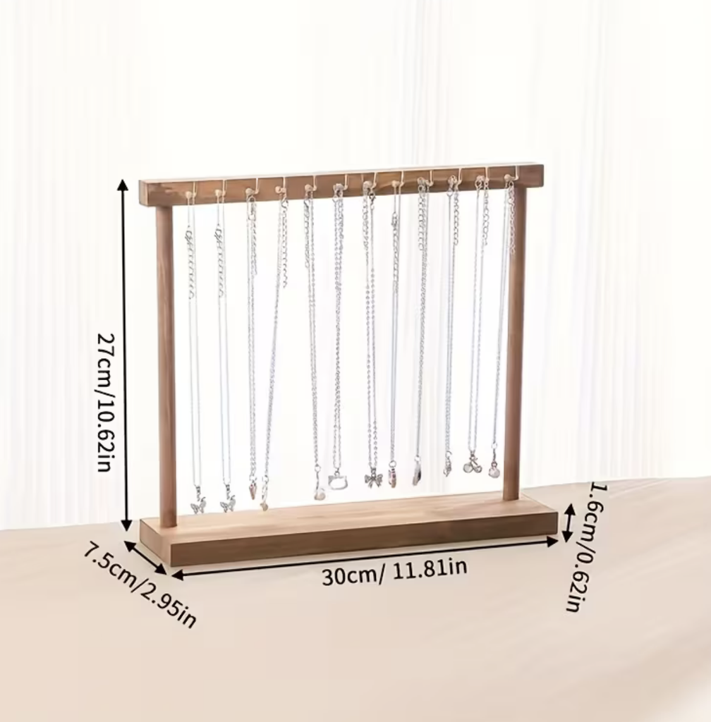 Organizador Collares madera clara