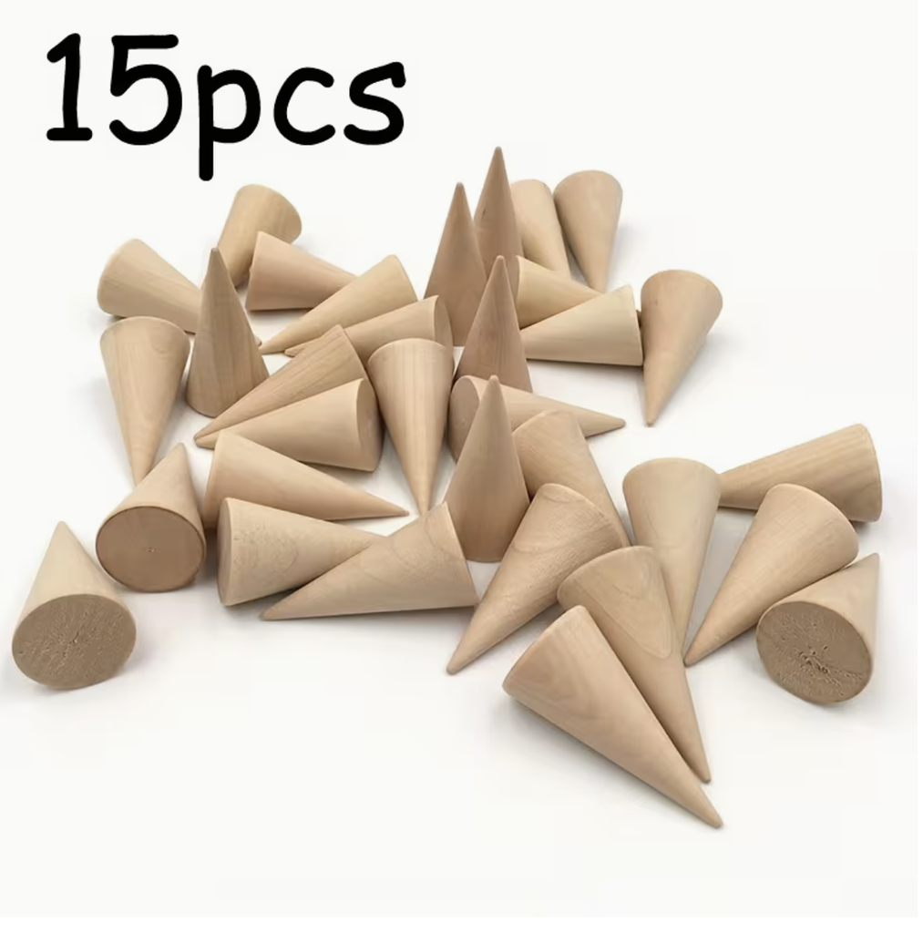 Set de 15 porta anillos - Madera Display